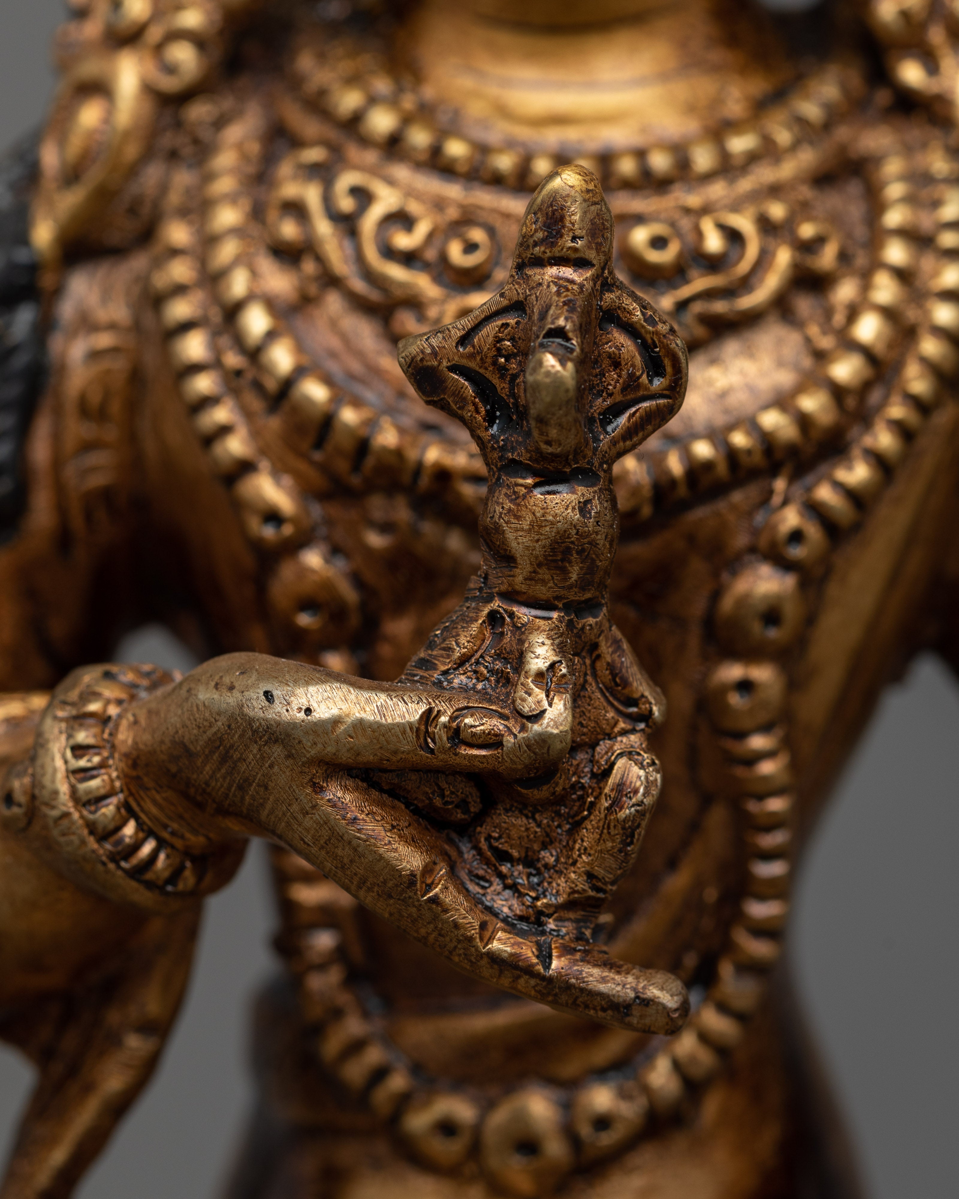 Himalayan Vajrasatva Buddhist Deity Figurine | Spiritual Decor for Spiritual Growth