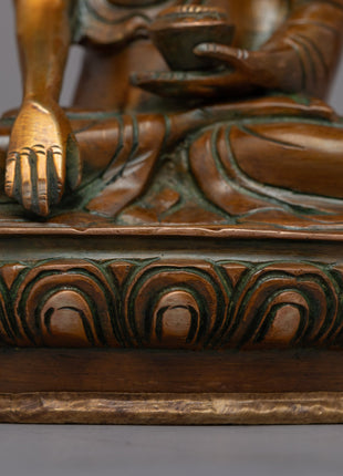 Tibetan Brass Shakyamuni Buddha Statue | Radiating the Energy of Spiritual Awakening