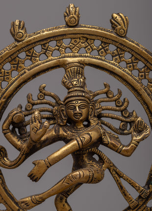 Handcrafted Brass Nataraja Statue | Embodiment of Cosmic Dance