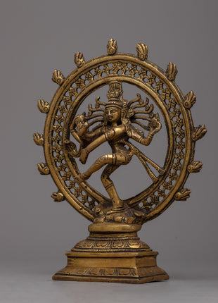 Handcrafted Brass Nataraja Statue | Embodiment of Cosmic Dance