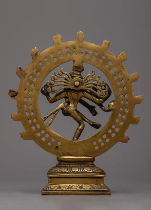 Handcrafted Brass Nataraja Statue | Embodiment of Cosmic Dance