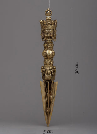 Handmade Brass Phurba | Embrace the Sacred Power of Transformation