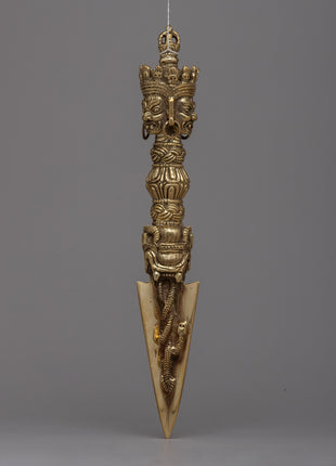Handmade Brass Phurba | Embrace the Sacred Power of Transformation