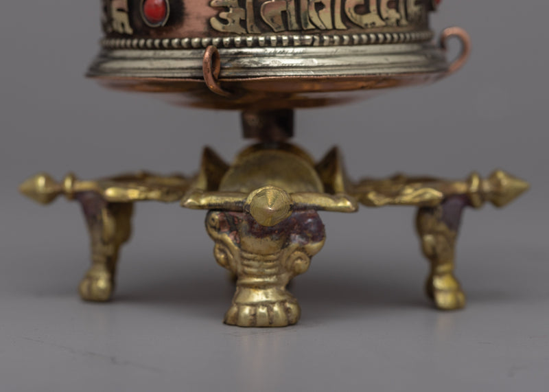 Mantra Prayer Wheel | Spinning Blessings and Positive Energy