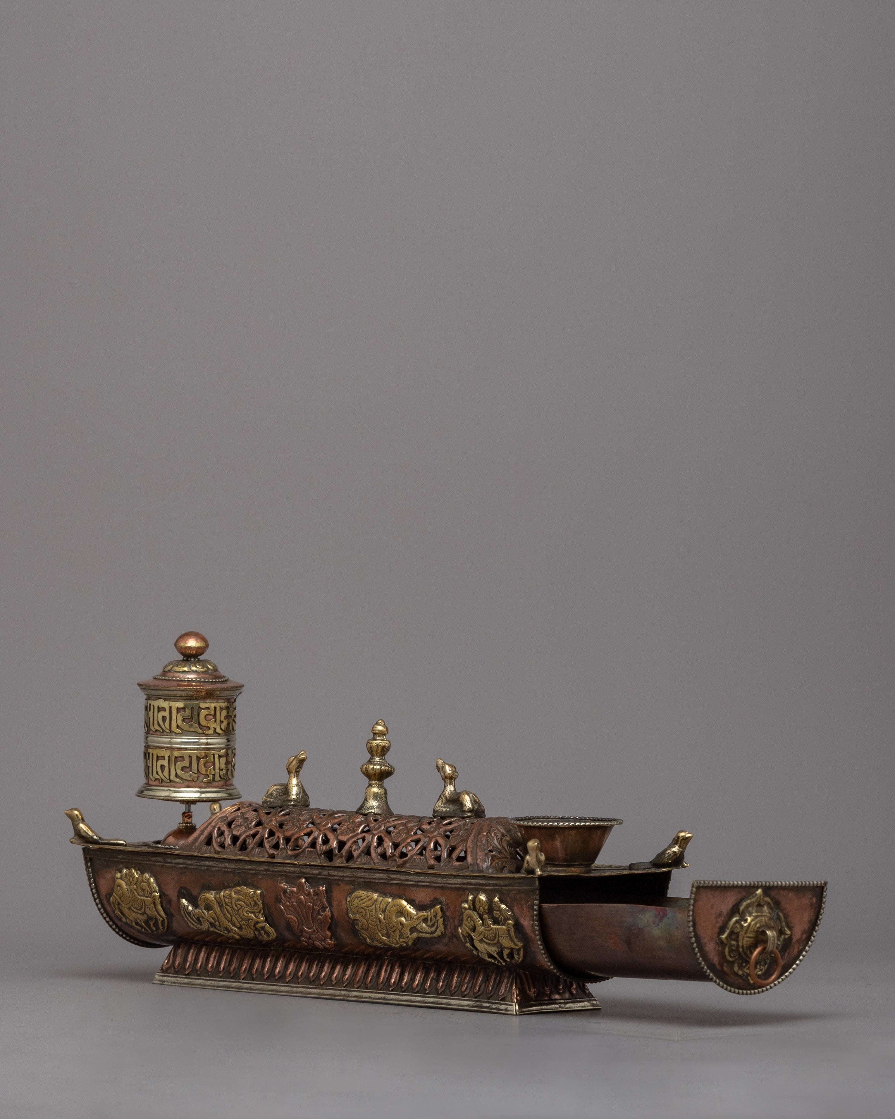 Prayer Wheel with Incense Burner | Enhancing Your Spiritual Atmosphere