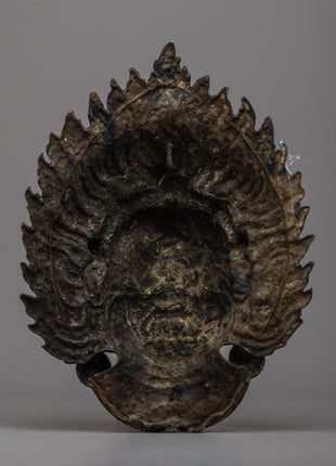 Wrathful Mahakala Mask | Symbolizing the Ferocious Energy of Dharma