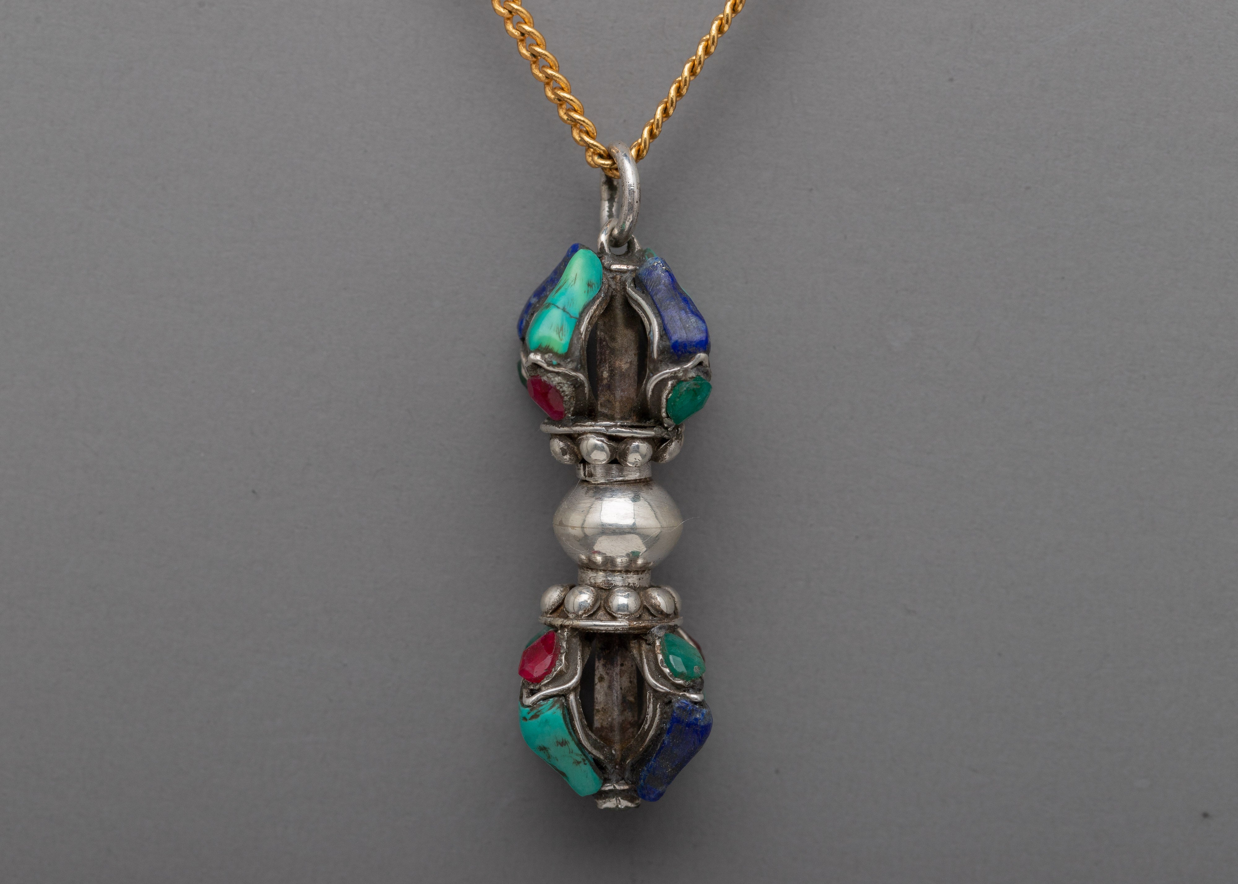 Tibetan Dorje Locket | Amulet Dorje Vajra Pendant