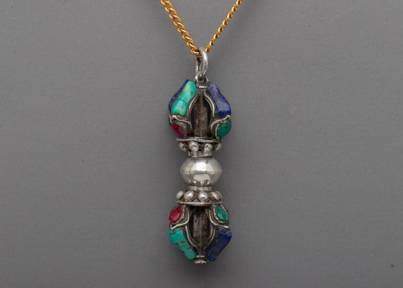 Tibetan Dorje Locket | Amulet Dorje Vajra Pendant