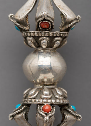 Sterling Silver Vajra Pendant | Vajra Prayer Pendant