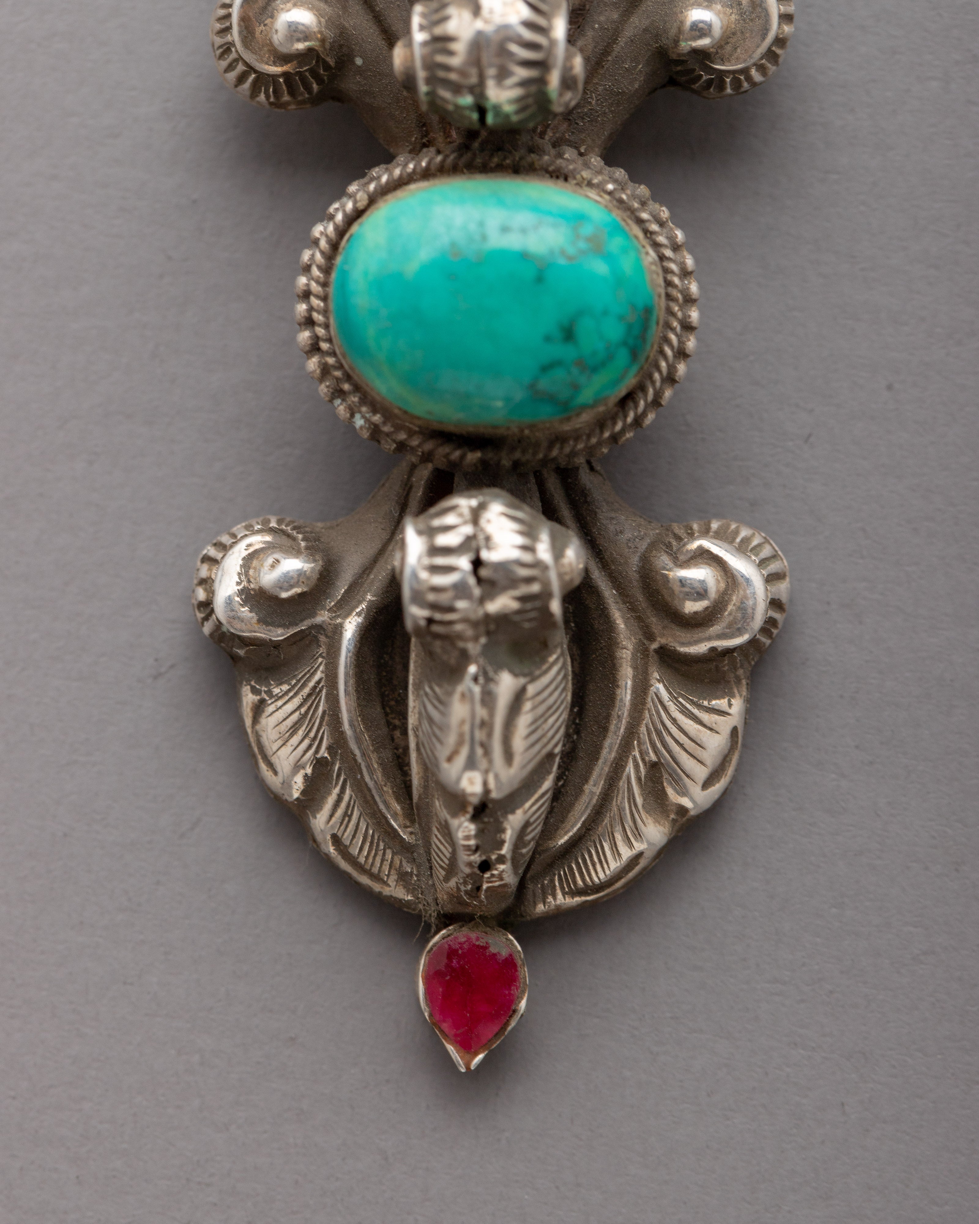 Flat Tibetan Vajra Pendant | Buddhist Locket for Men