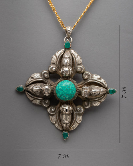 Handcrafted Vajra Buddhist Pendant | Made In Nepal