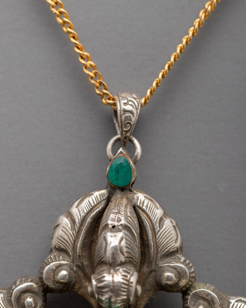 Handcrafted Vajra Buddhist Pendant | Made In Nepal