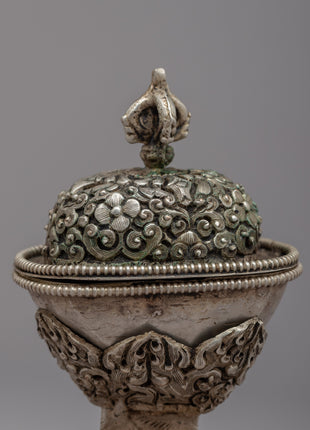 Kapala Tibetan Artwork | Unique and Spiritual Depiction of Ritual Skull Cup