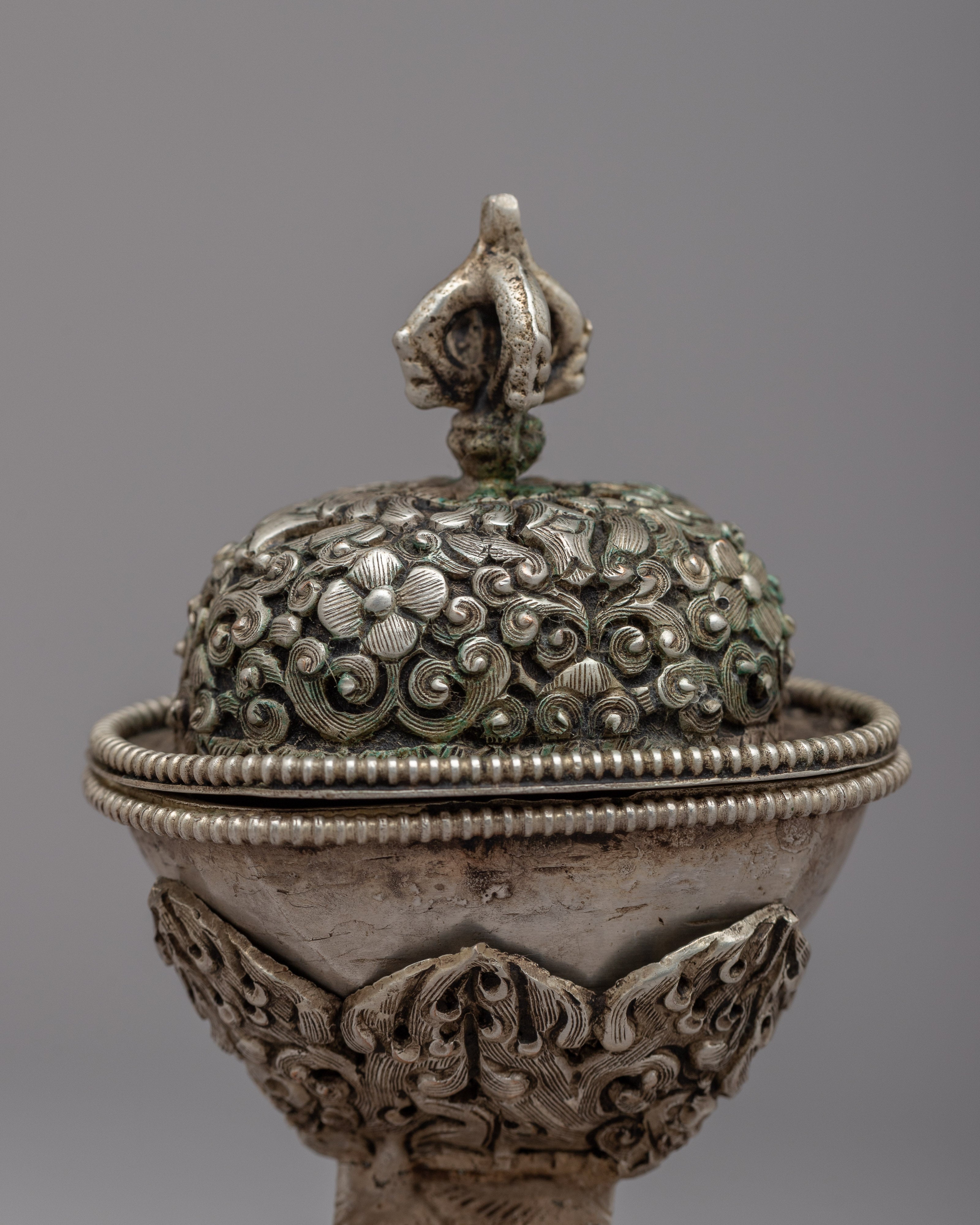 Kapala Tibetan Artwork | Unique and Spiritual Depiction of Ritual Skull Cup