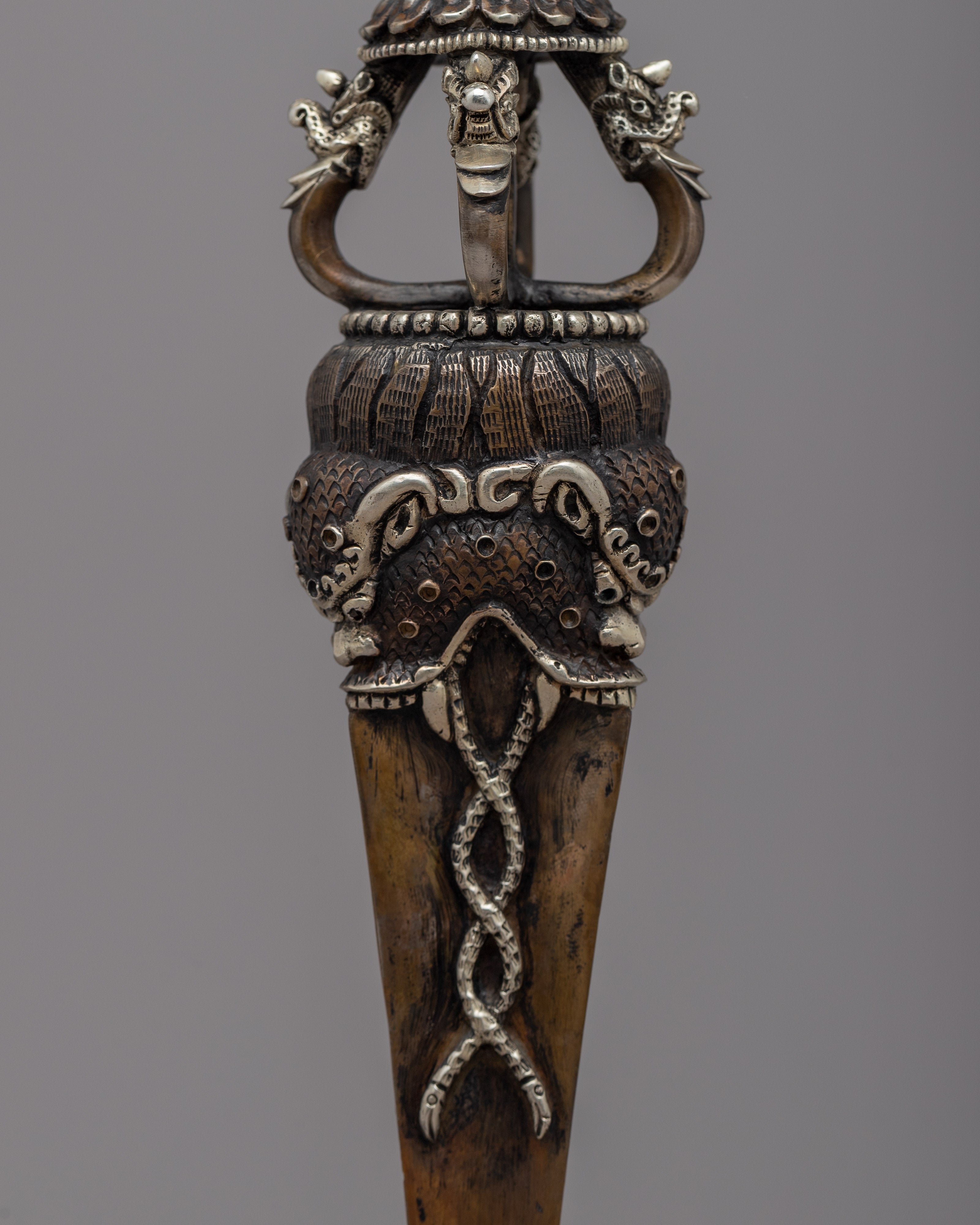 Handcrafted Phurba Tibetan Dagger | Spiritual Weapon for Dispelling Negativity