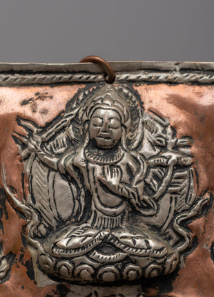 Wheel Of Life With Others Metal Thanka | Spiritual and Decorative Art