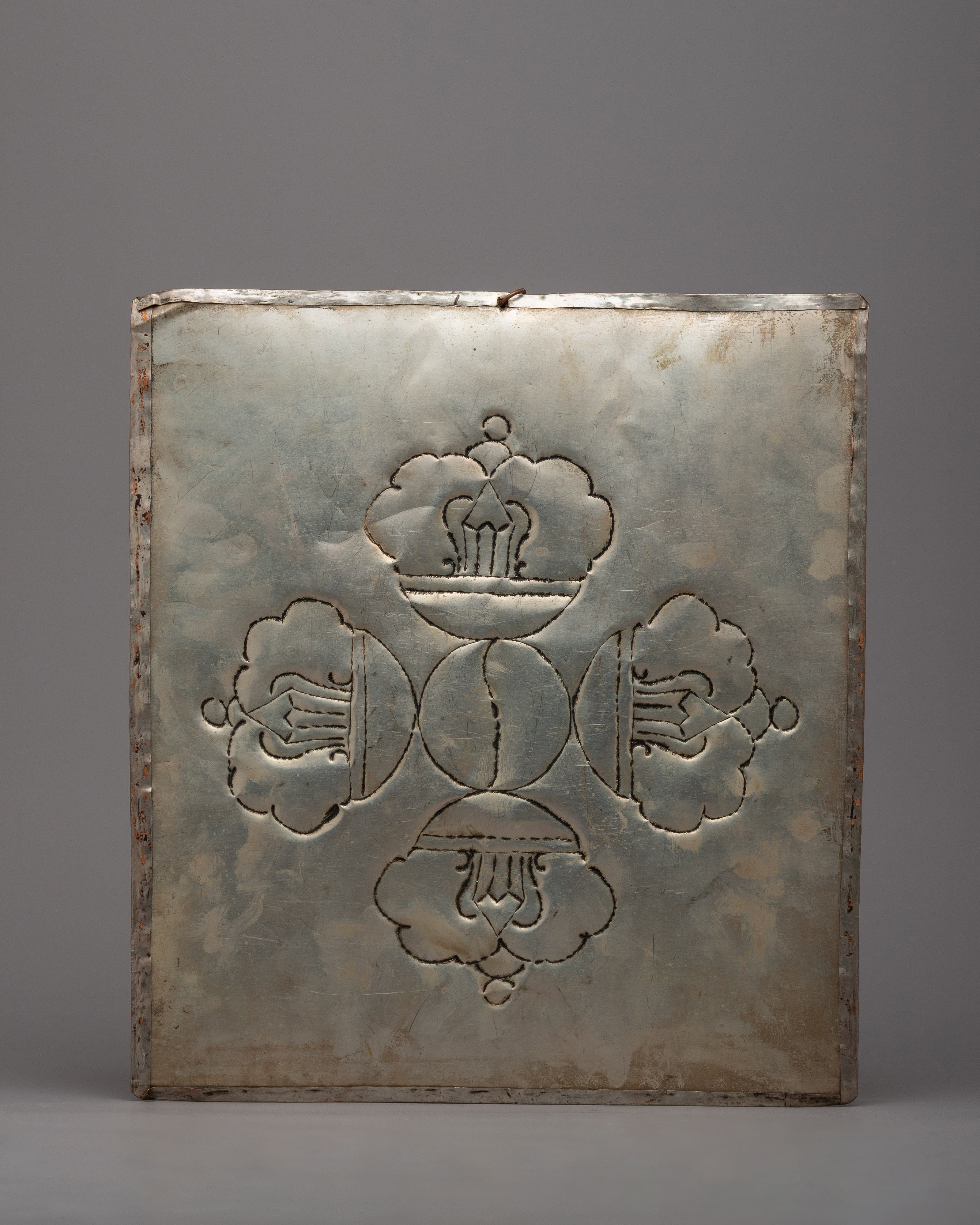 Wheel Of Life With Others Metal Thanka | Spiritual and Decorative Art