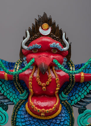 Handcrafted Garuda Bird Statue | Bird Figurine for Home Decor | Hindu Deity Sculpture