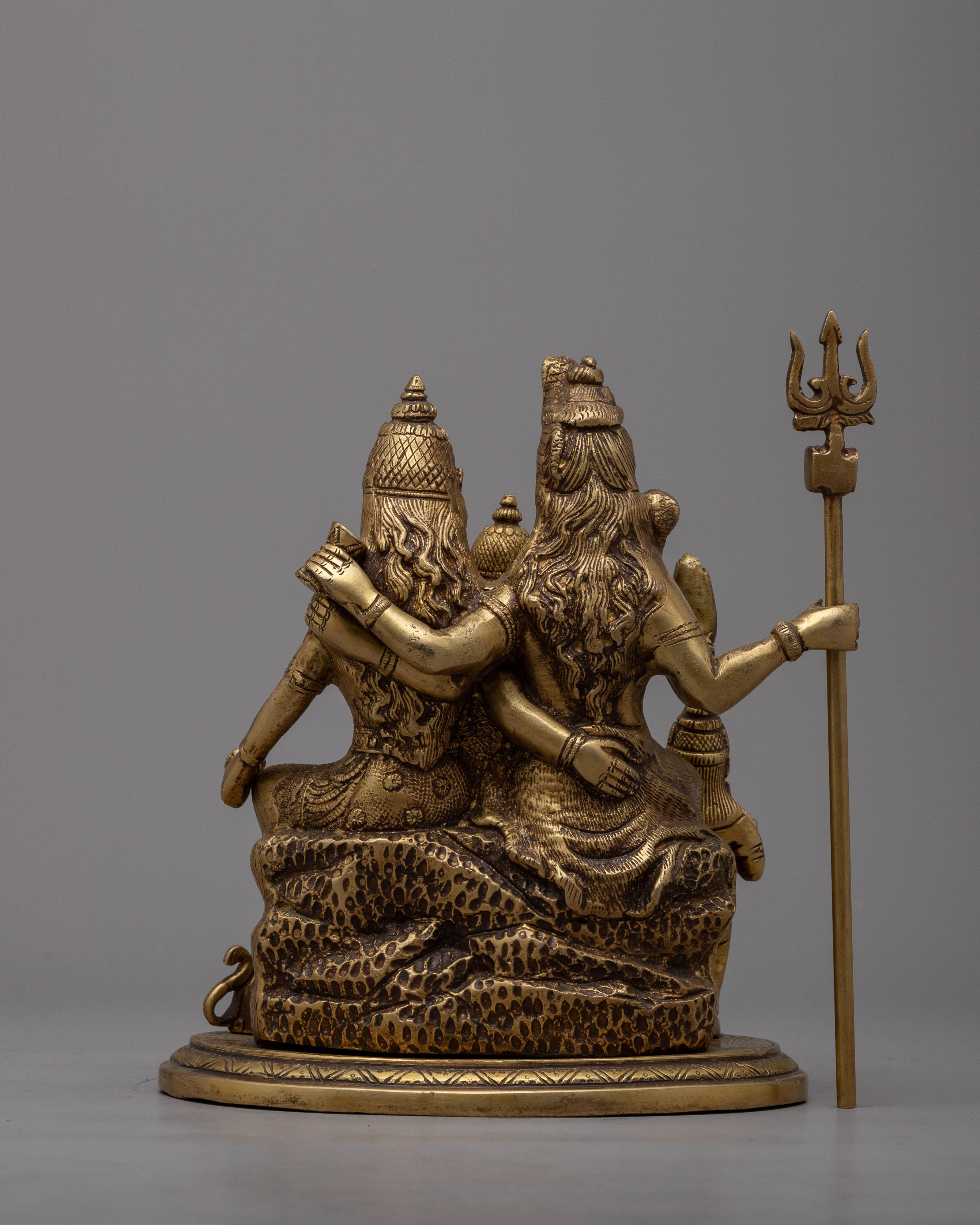 Brass Shiva Family Statue | Embrace the Essence of Creation