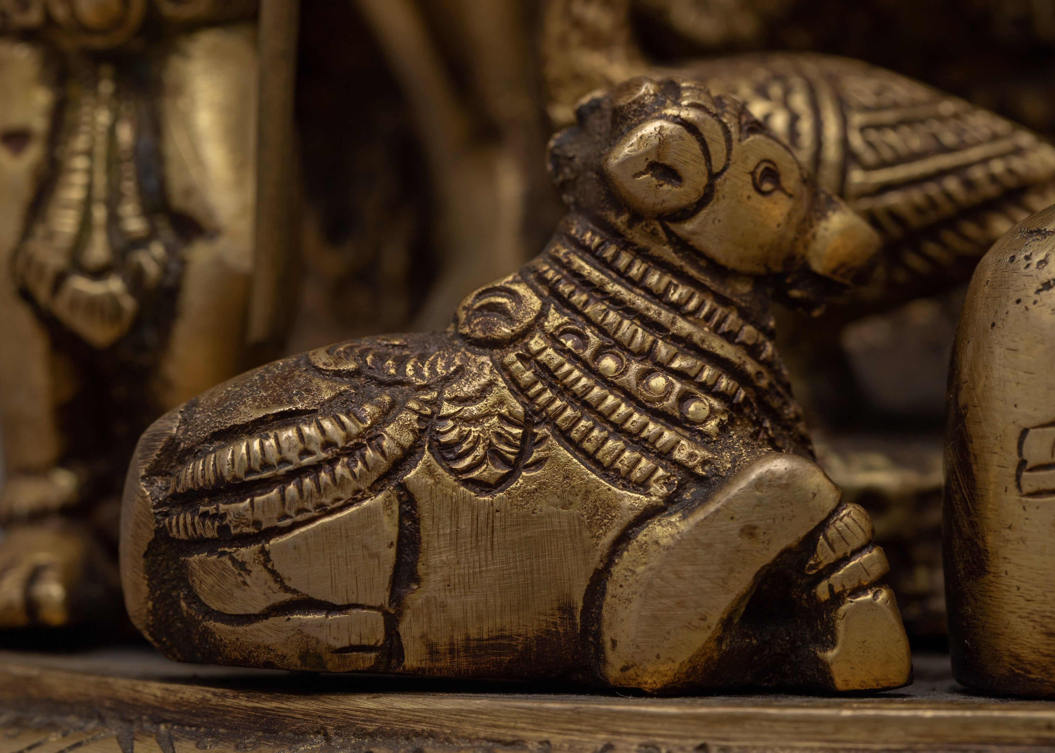 Brass Shiva Family Statue | Embrace the Essence of Creation