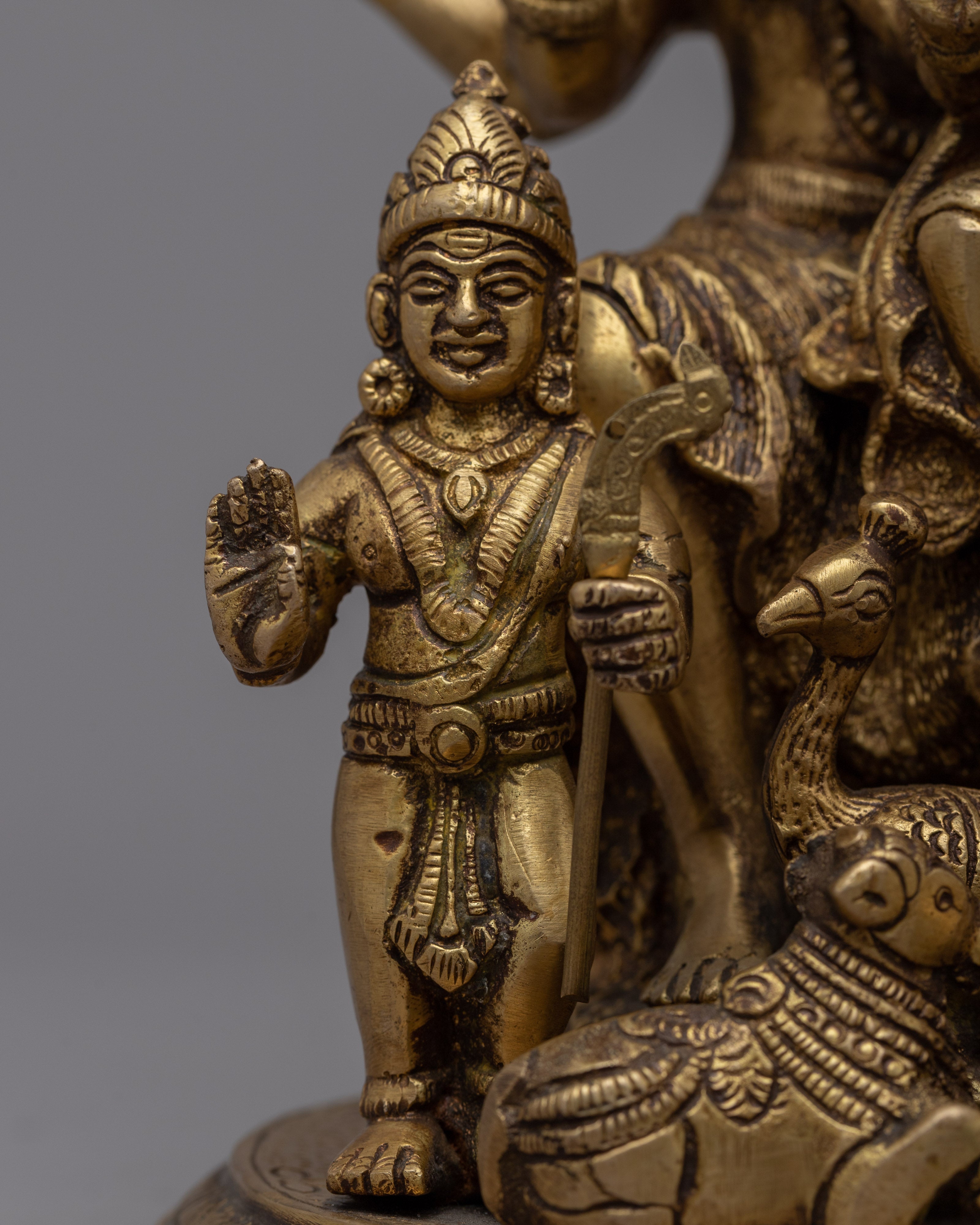 Brass Shiva Family Statue | Embrace the Essence of Creation