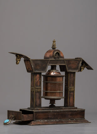 Sacred Single Prayer Wheel | Infuse Your Space with Spiritual Energy