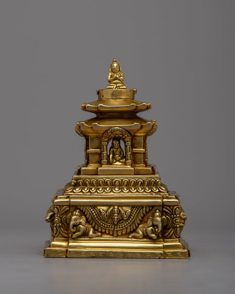 Sacred Gold Stupa | Display the Essence of Spiritual Wealth