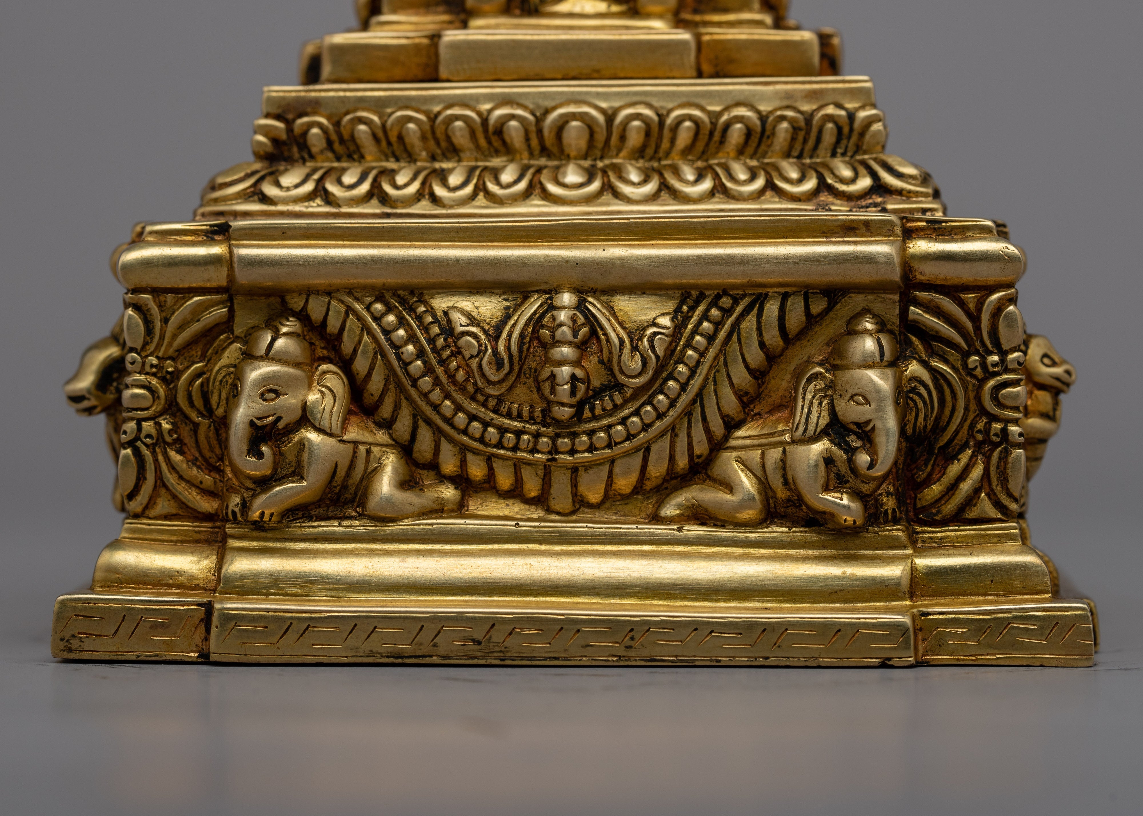Sacred Gold Stupa | Display the Essence of Spiritual Wealth