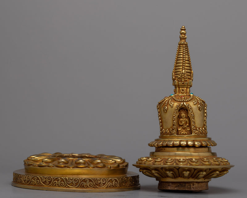 Copper Stupa for Home Altar | Create a Sacred Meditation Corner
