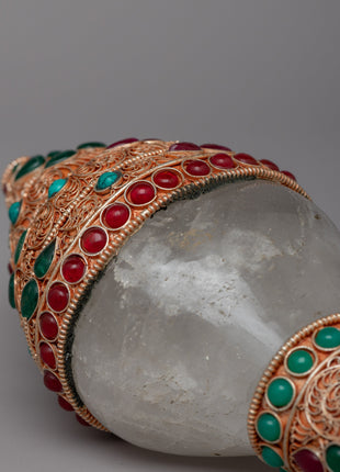 Silver Sankha Shankha for Religious Ceremonies | Symbolize Purity and Divinity