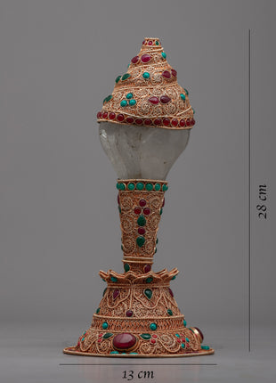 Silver Sankha Shankha for Religious Ceremonies | Symbolize Purity and Divinity