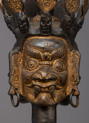 Handcrafted Phurba with Three Faces | Embrace the Triple Energy