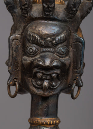 Handcrafted Phurba with Three Faces | Embrace the Triple Energy