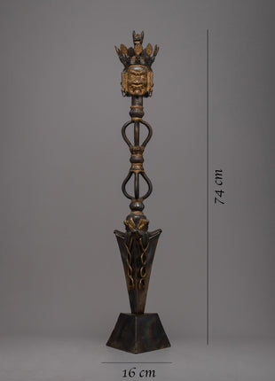 Handcrafted Phurba with Three Faces | Embrace the Triple Energy