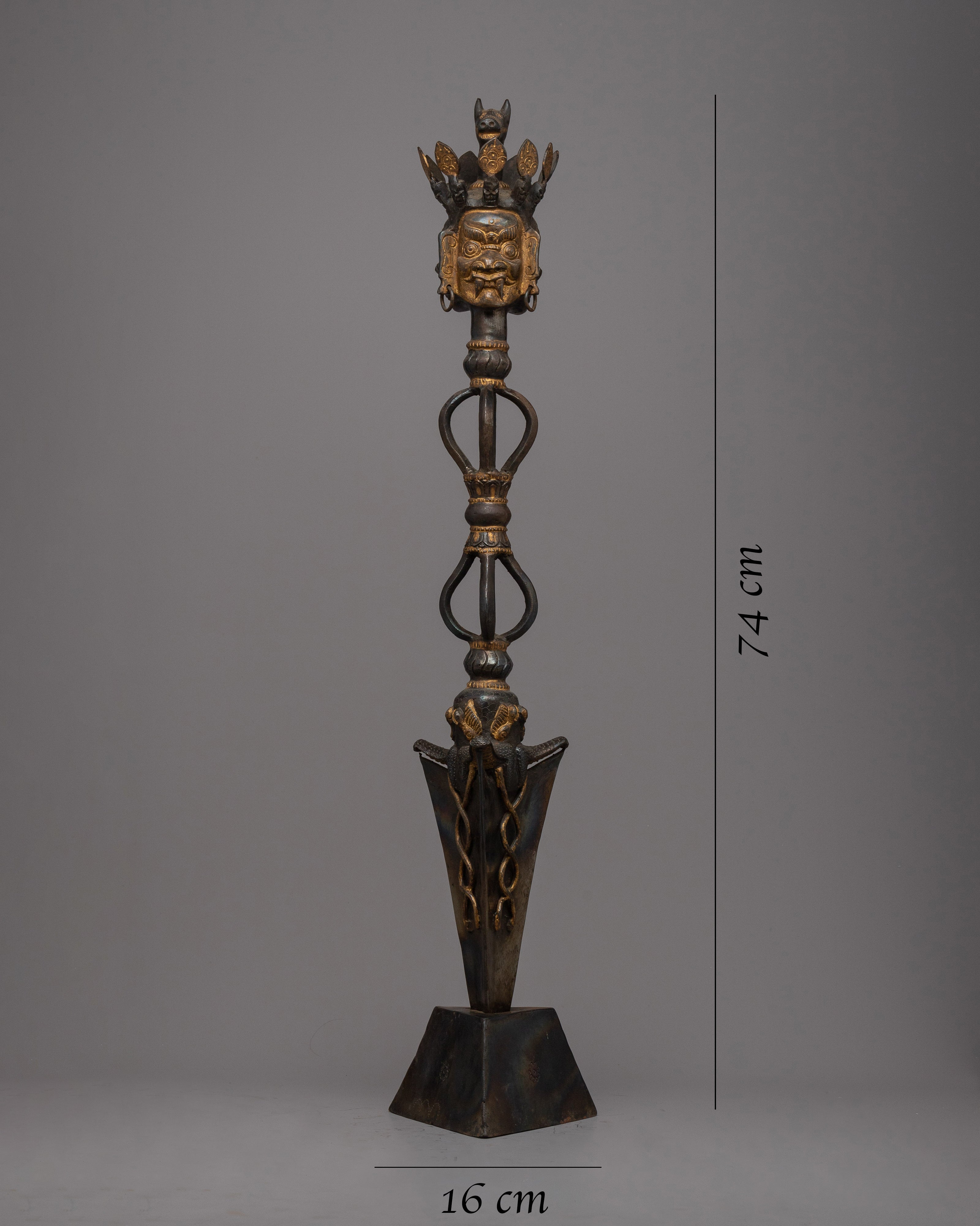 Handcrafted Phurba with Three Faces | Embrace the Triple Energy