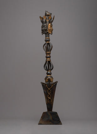 Handcrafted Phurba with Three Faces | Embrace the Triple Energy