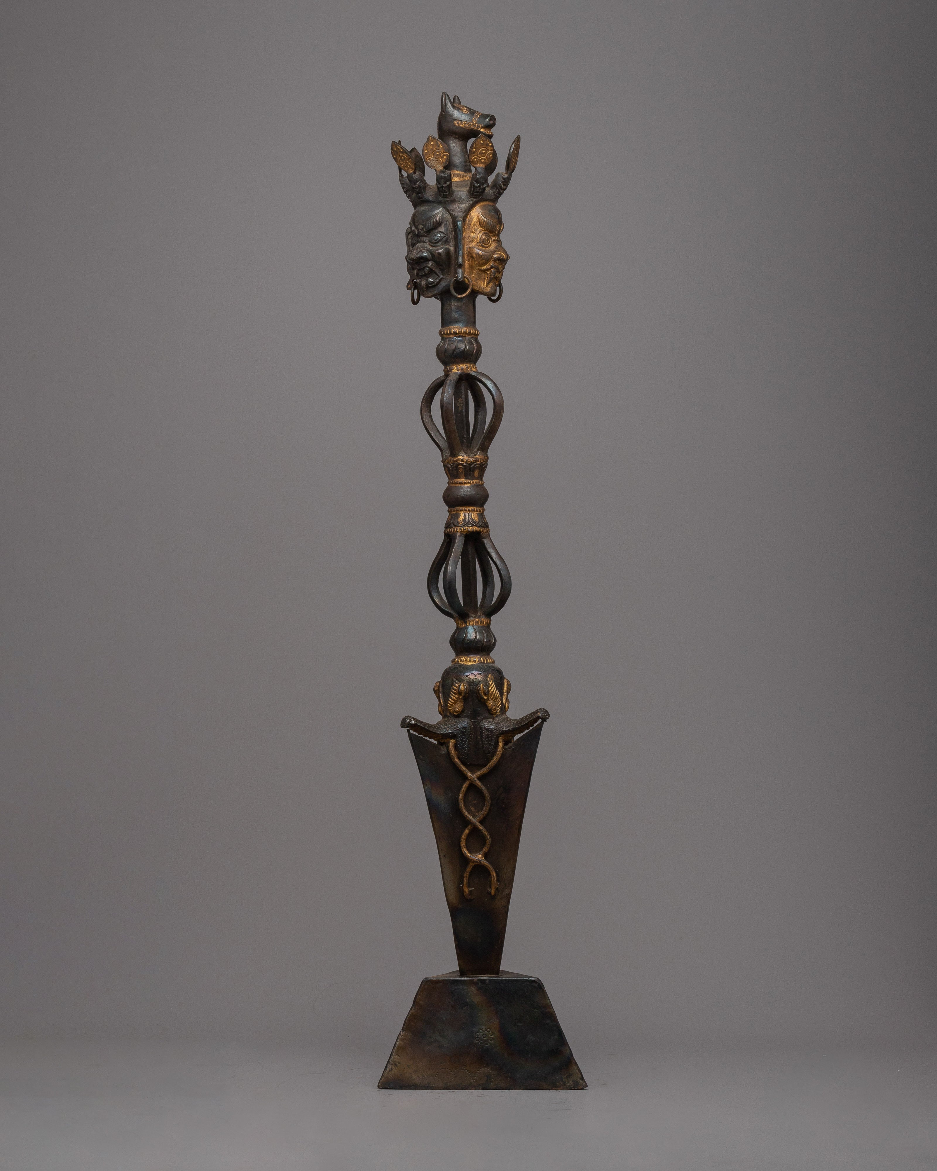 Handcrafted Phurba with Three Faces | Embrace the Triple Energy