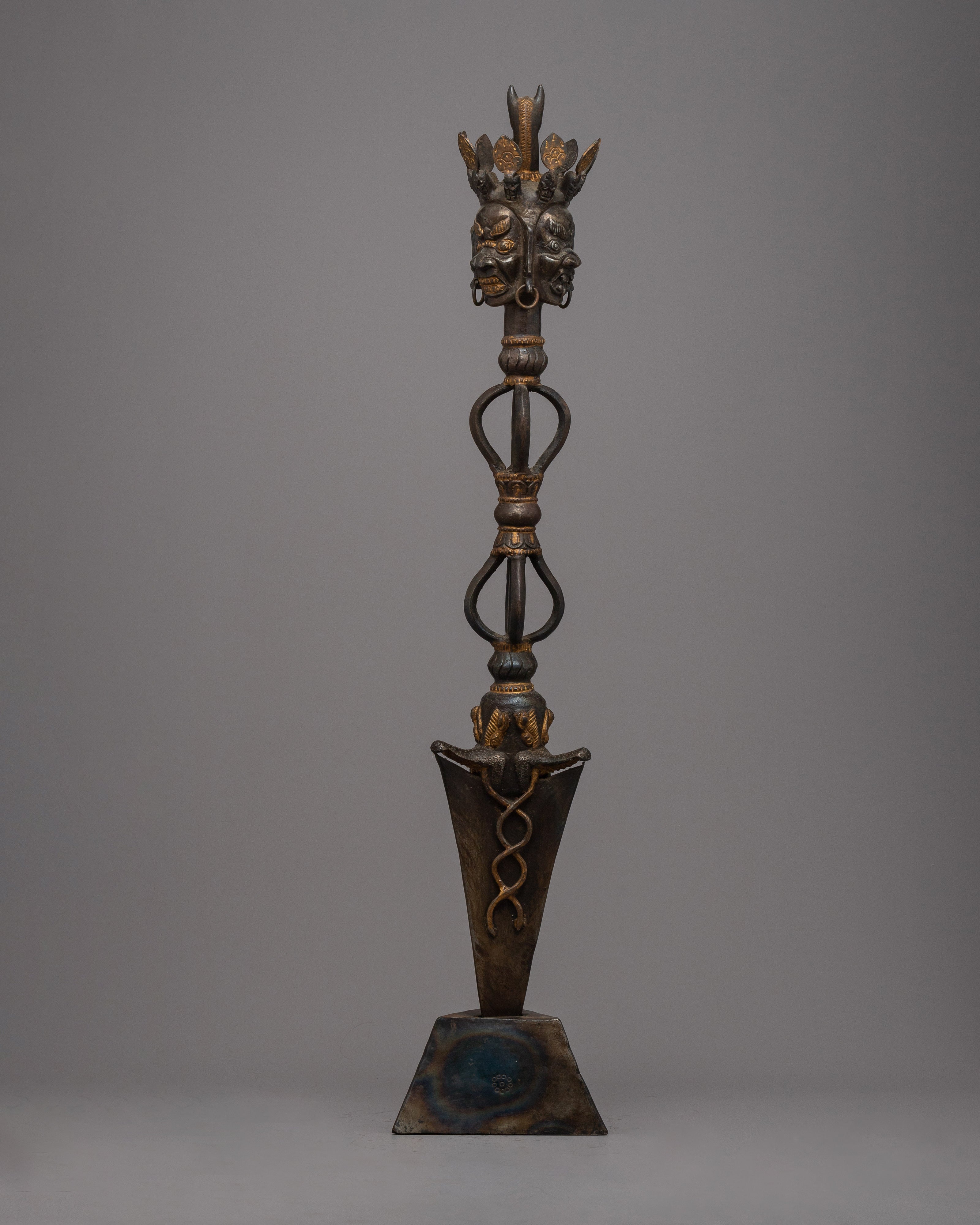 Handcrafted Phurba with Three Faces | Embrace the Triple Energy