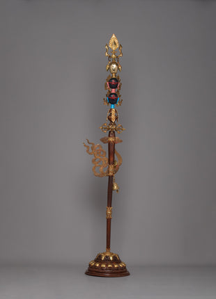 Tibetan Tantric Khatvanga | Mystical Symbol of Transcendence and Enlightenment
