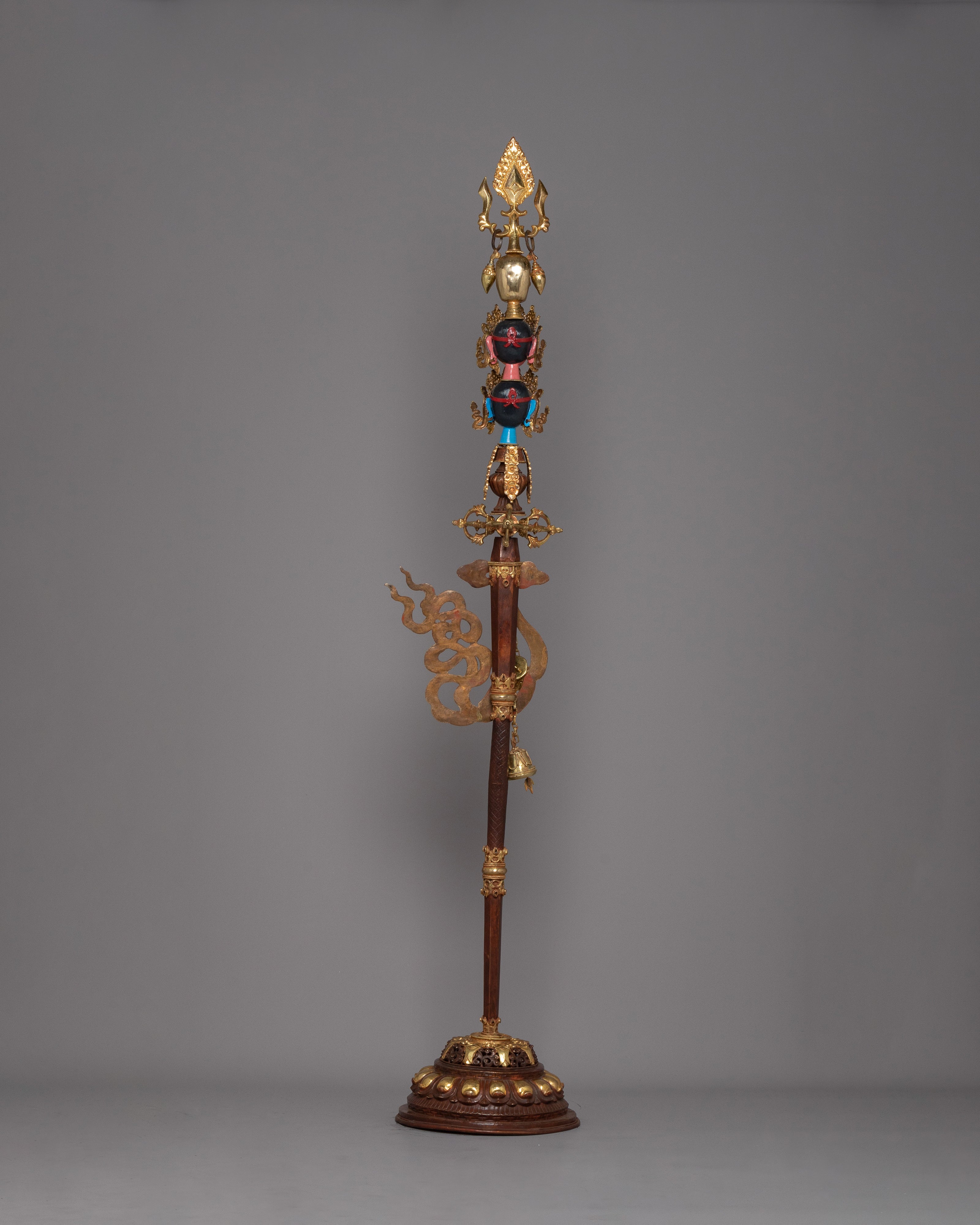 Tibetan Tantric Khatvanga | Mystical Symbol of Transcendence and Enlightenment