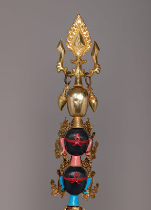 Tibetan Tantric Khatvanga | Mystical Symbol of Transcendence and Enlightenment