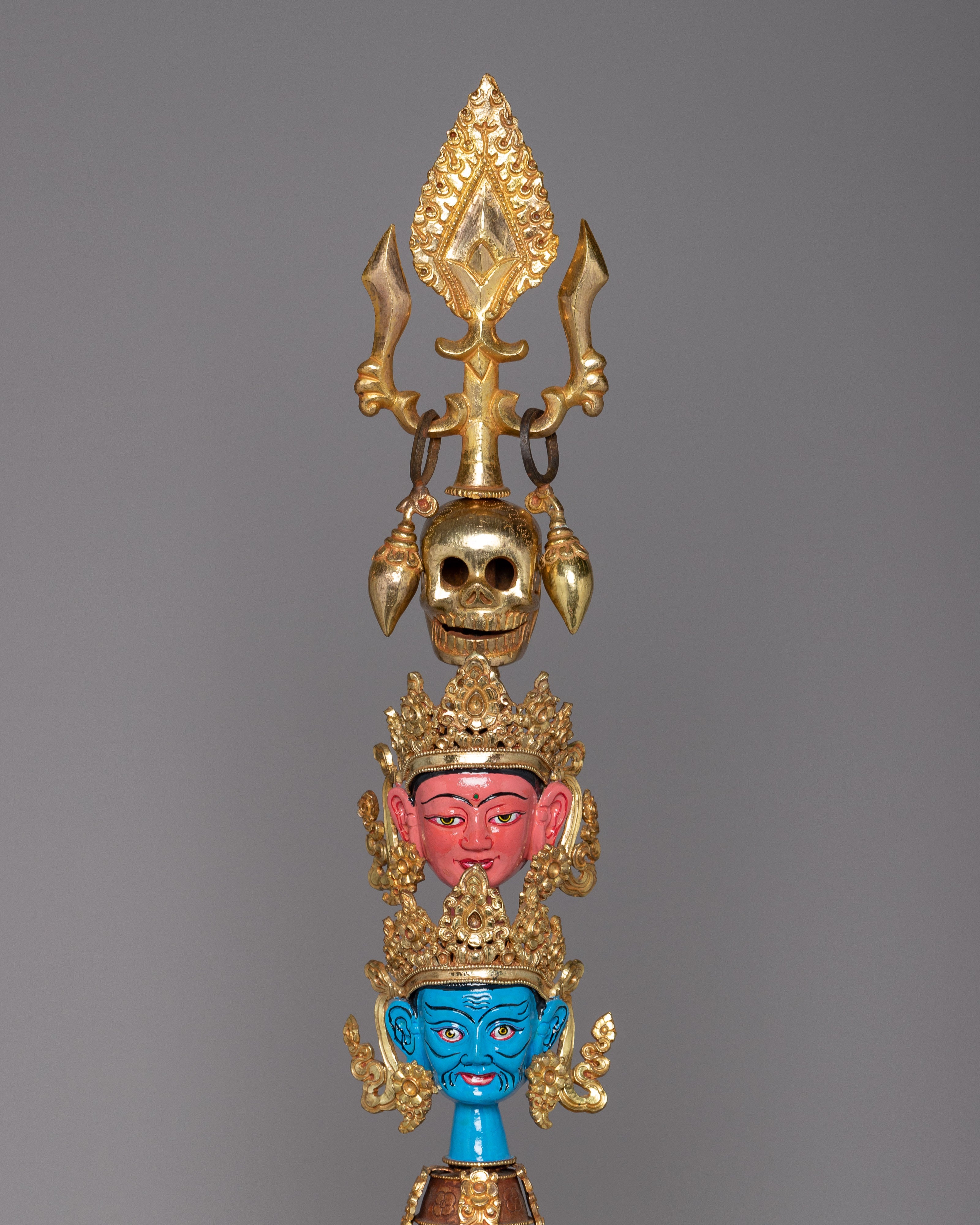 Tibetan Tantric Khatvanga | Mystical Symbol of Transcendence and Enlightenment