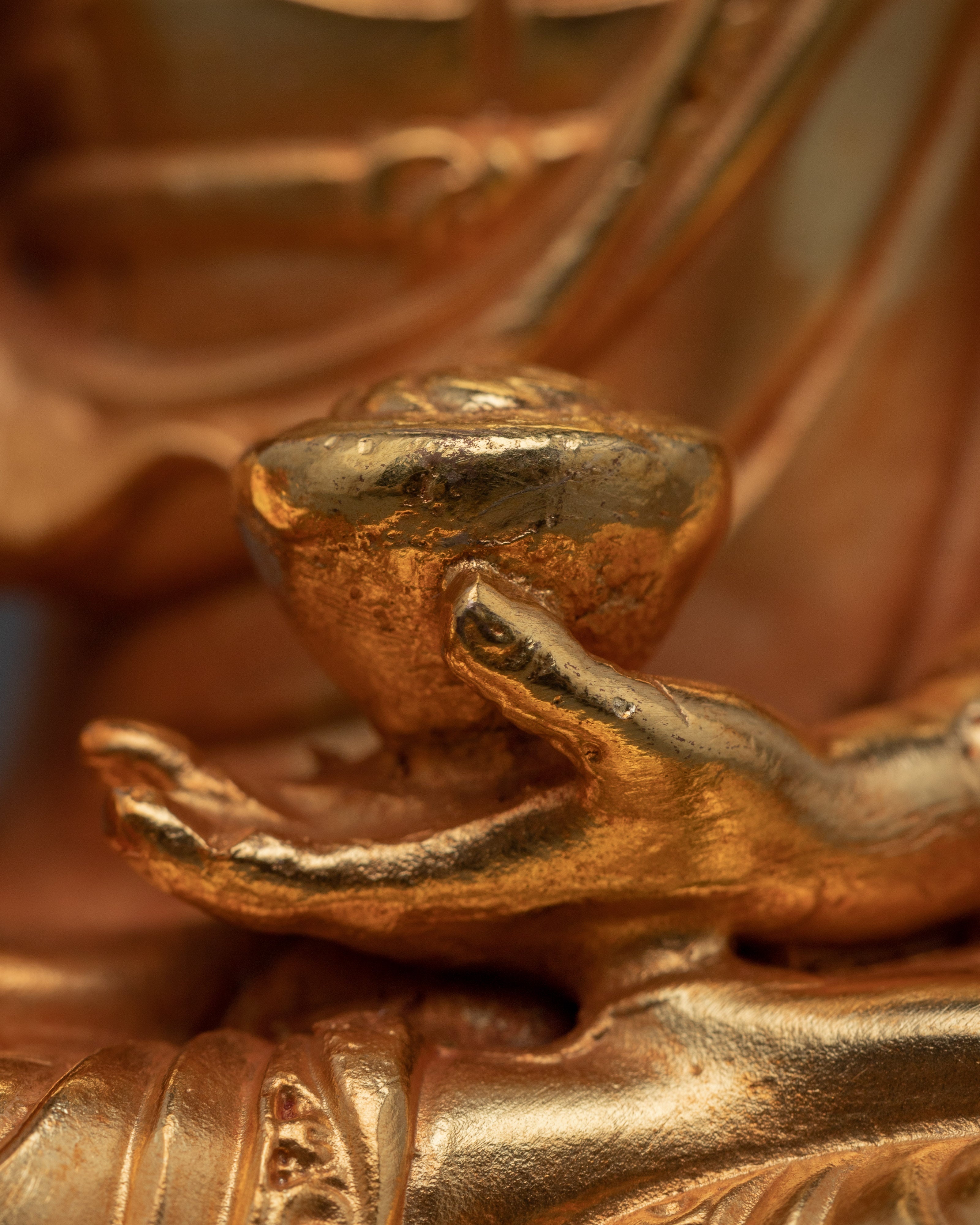 Shakyamuni Buddha Gold Statue | Himalayan Buddhist Art