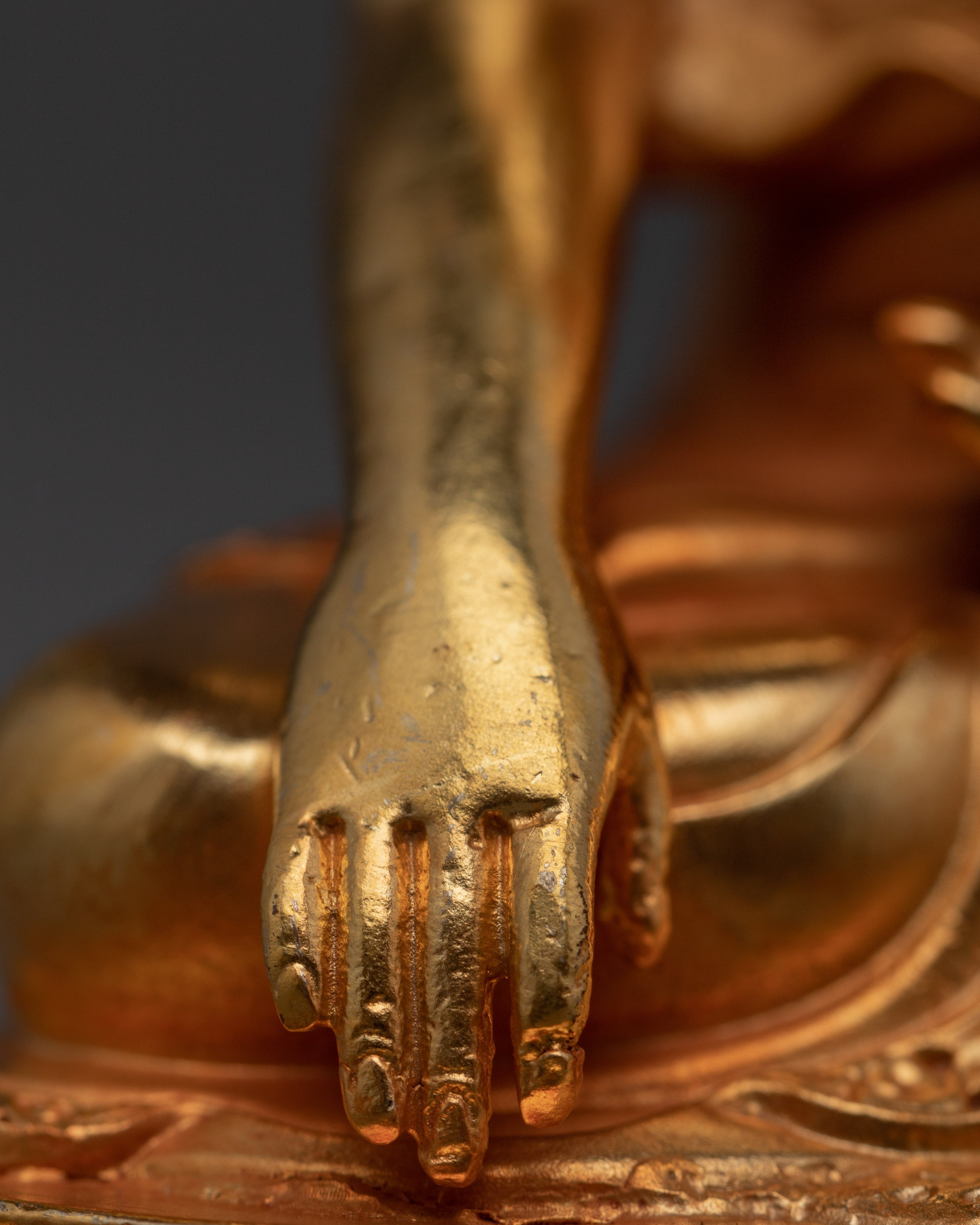 Shakyamuni Buddha Gold Statue | Himalayan Buddhist Art