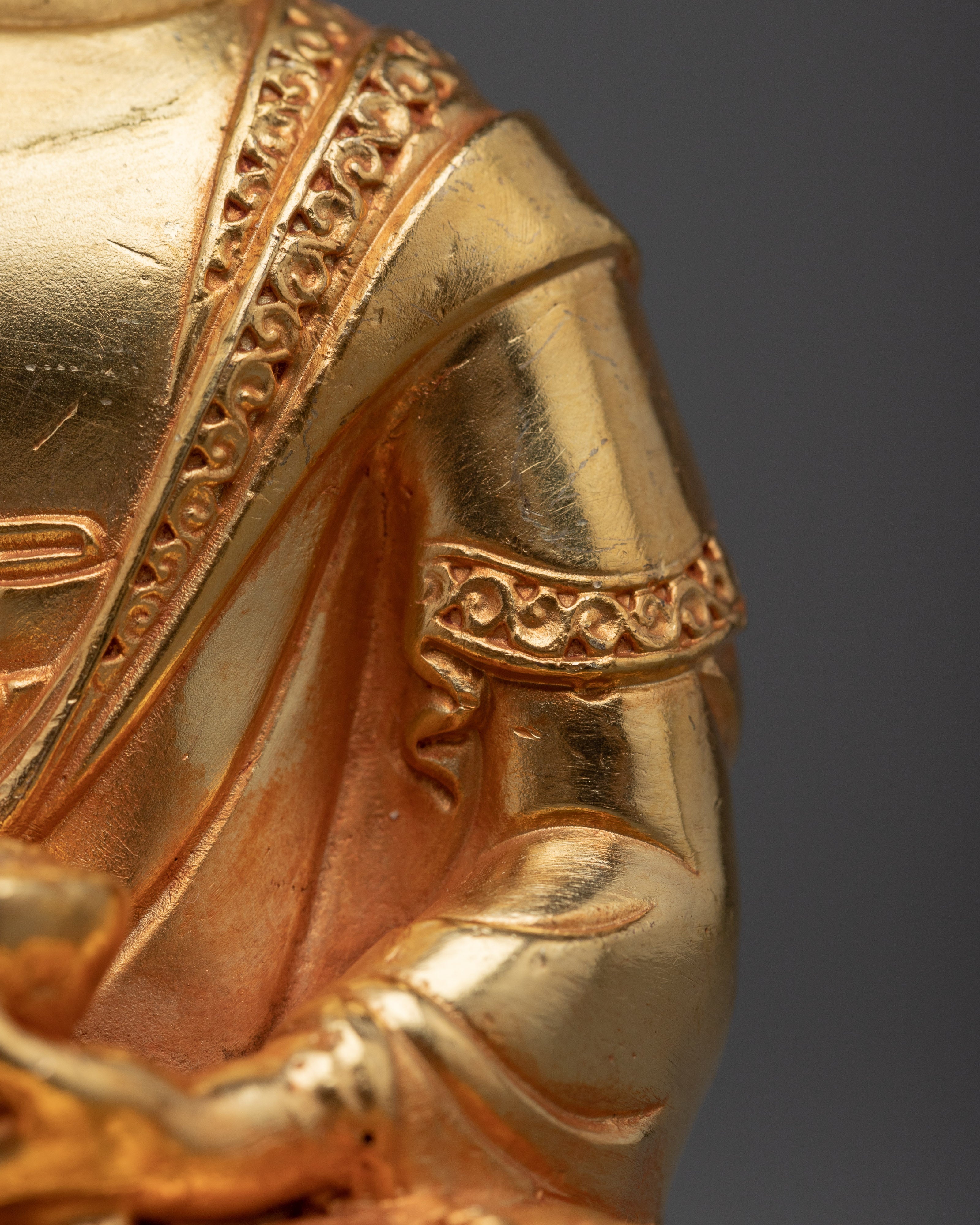Shakyamuni Buddha Gold Statue | Himalayan Buddhist Art