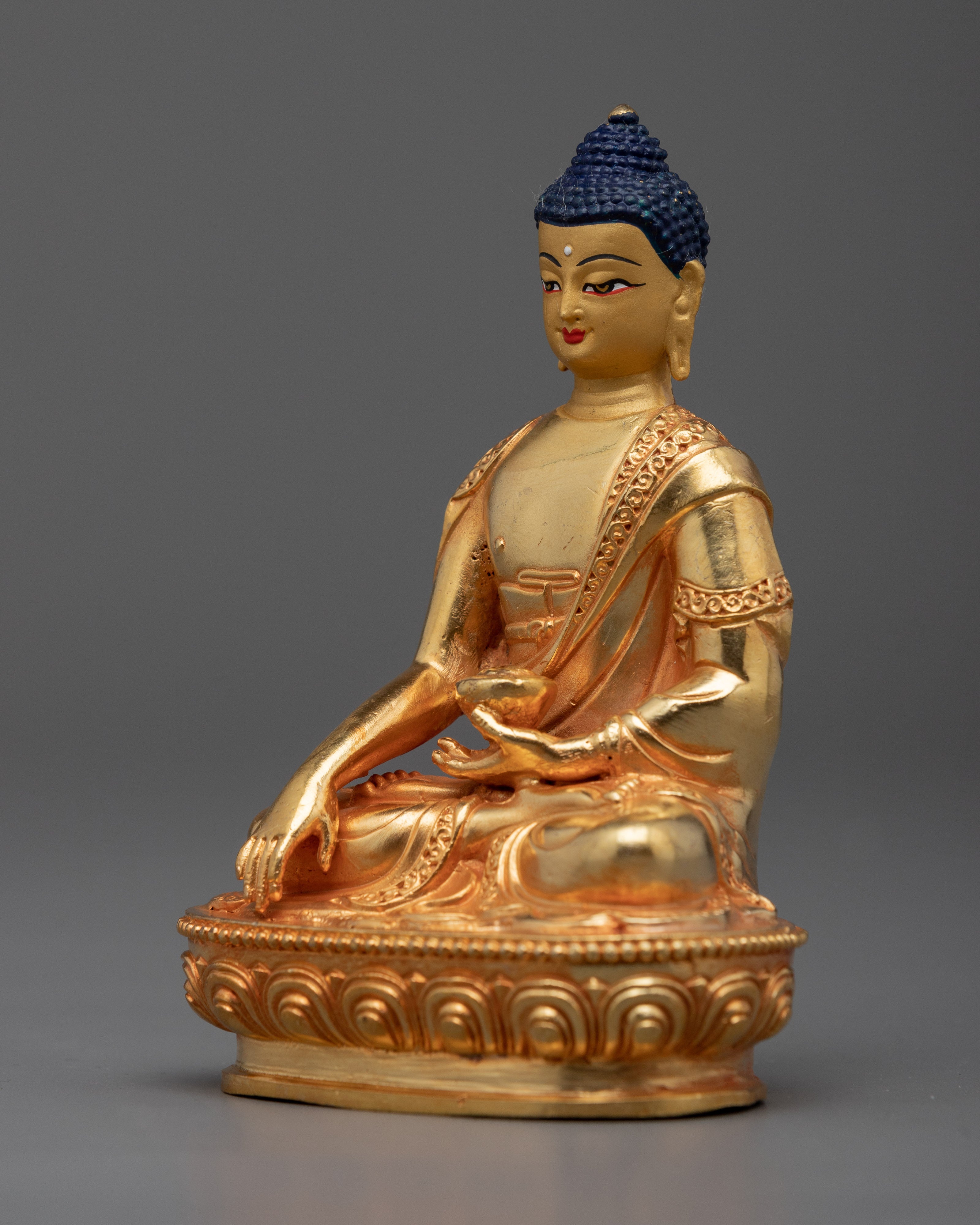 Shakyamuni Buddha Gold Statue | Himalayan Buddhist Art