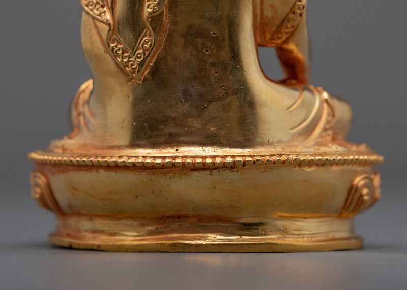 Shakyamuni Buddha Gold Statue | Himalayan Buddhist Art