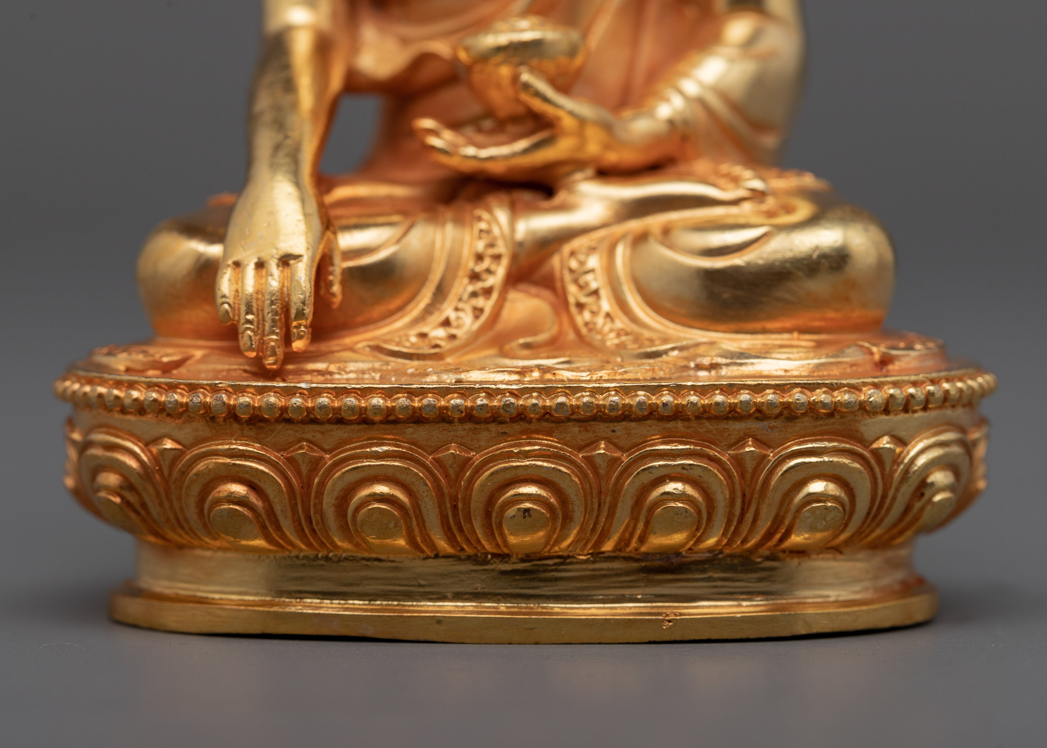 Shakyamuni Buddha Gold Statue | Himalayan Buddhist Art