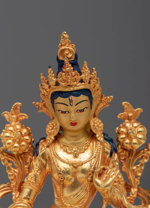 Machine Made White Tara Statue | Goddess of Compassion & Protection
