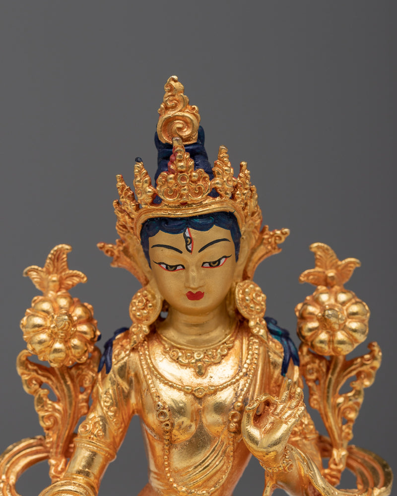 Machine Made White Tara Statue | Goddess of Compassion & Protection